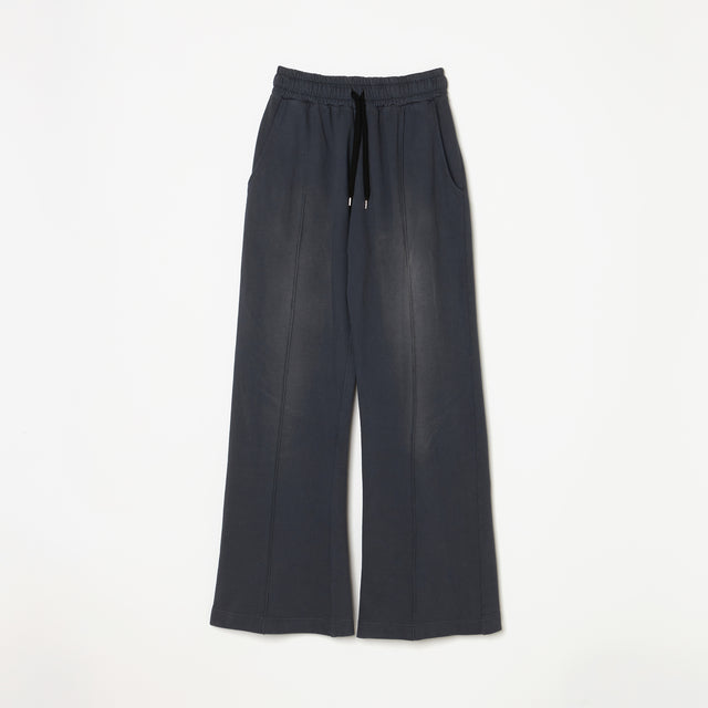 PIGMENT-DYE LOUNGE PANTS / BLACK