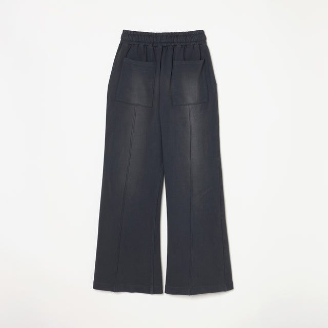 PIGMENT-DYE LOUNGE PANTS / BLACK