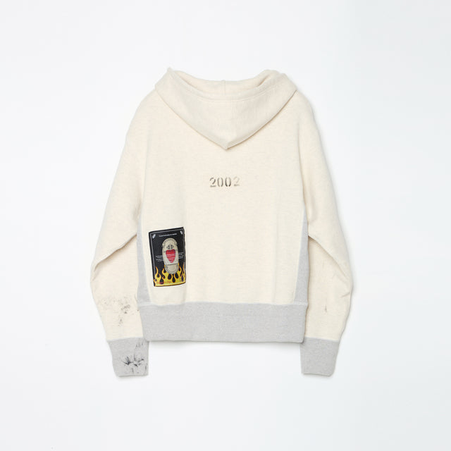 ATTACHED HOODIE -OATMEAL-