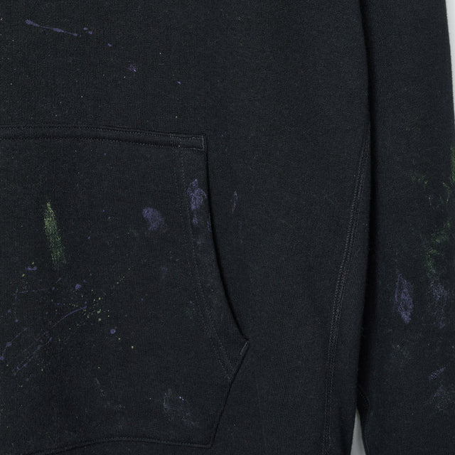 ATTACHED HOODIE -BLACK-