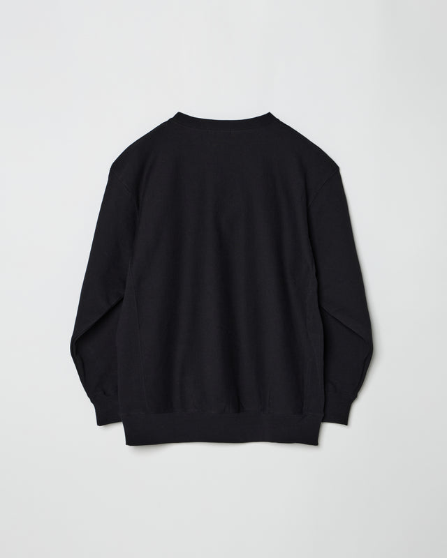 HAMBURGER PAINTING SWEAT PULLOVER -BLACK-