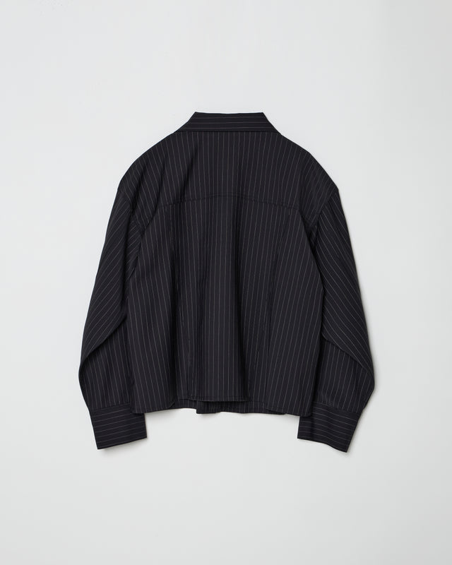 4POCKET JACKET -BLACK STRIPE-