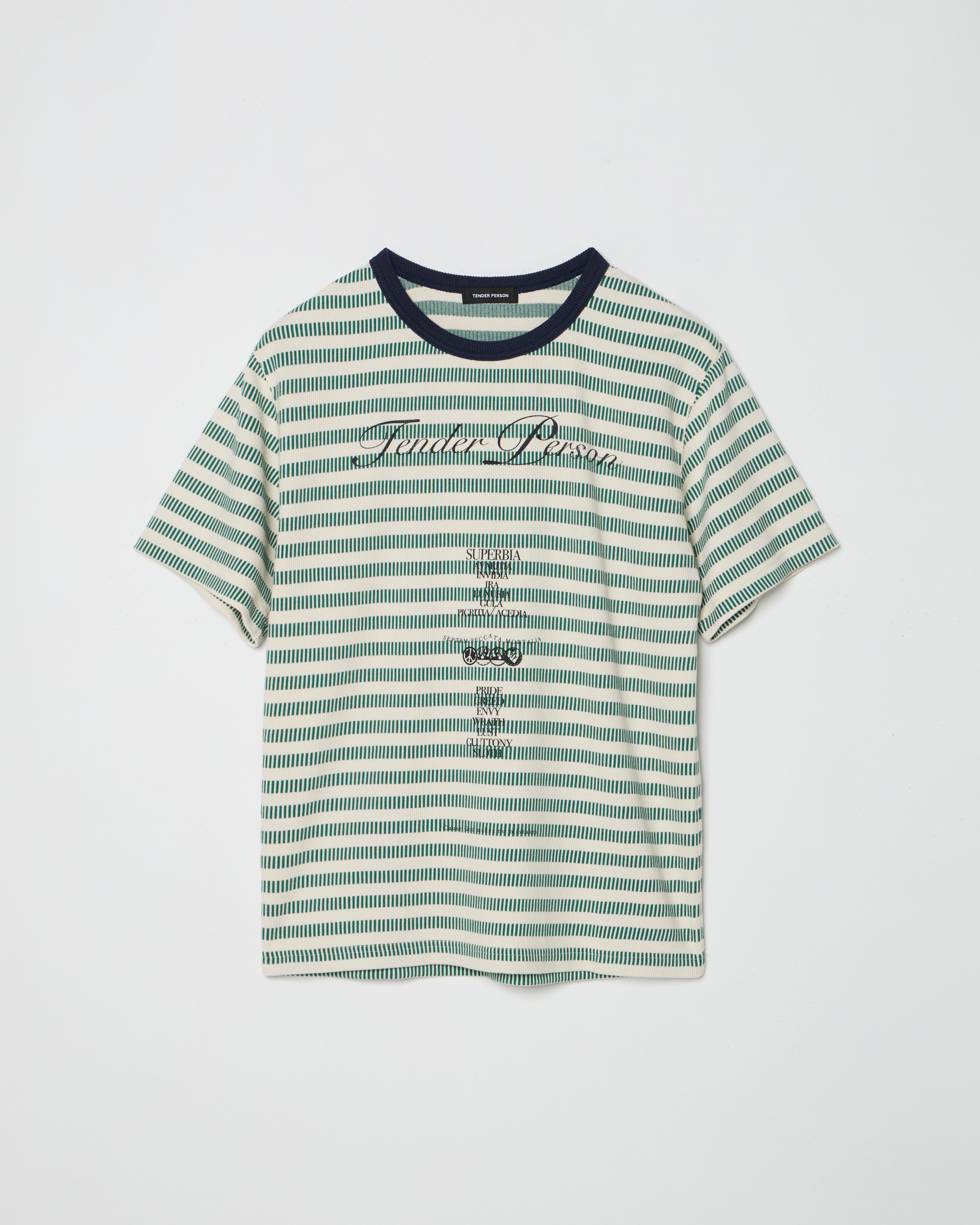 BORDER TEE -GREEN- – TENDER PERSON