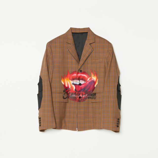 AIRBRUSHED TAILORED JACKET