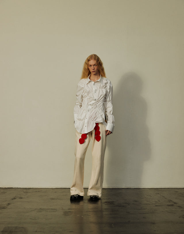 GATHER SHIRT / WHITE
