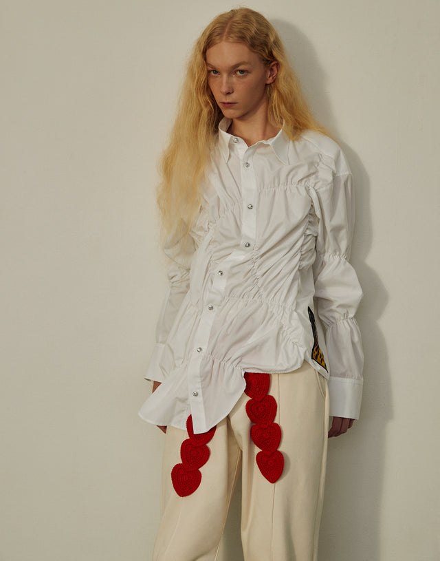 GATHER SHIRT / WHITE