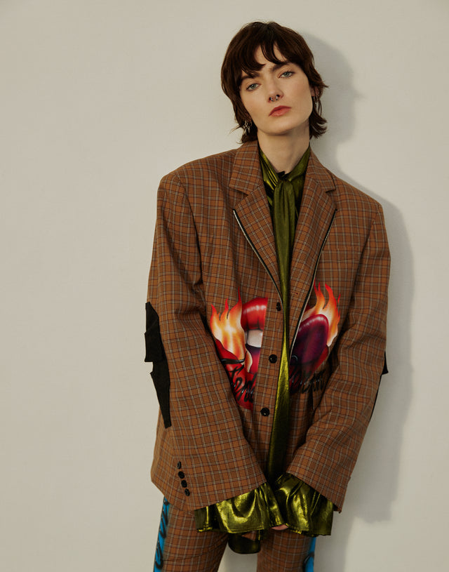 AIRBRUSHED TAILORED JACKET