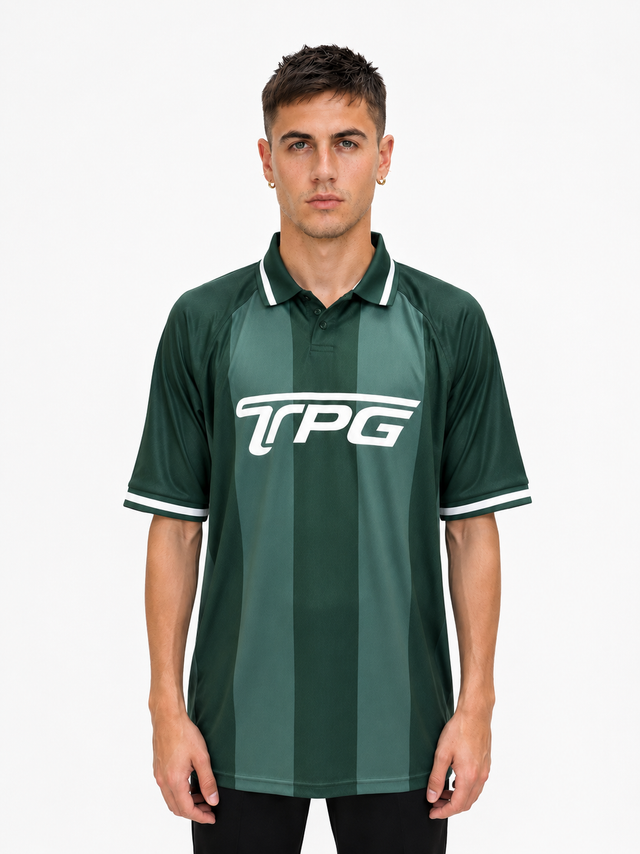 TPG GAME SHIRT -GREEN STRIPE-
