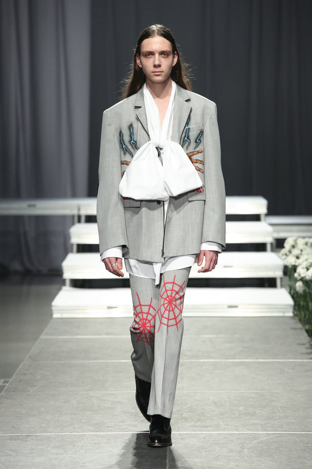 FRONT RIBON SHIRT / WHITE