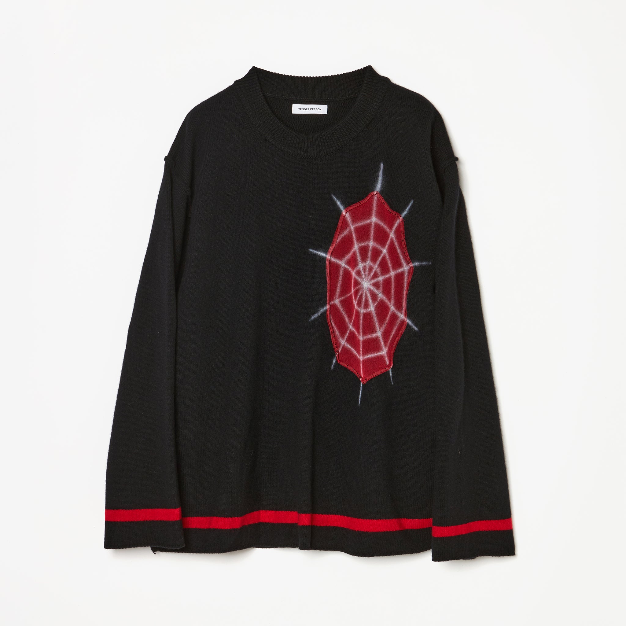 SPIDER KNIT PULLOVER / BLACK