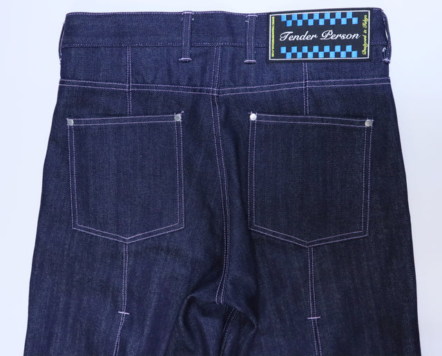 BAR TACK DENIM PANTS / INDIGO