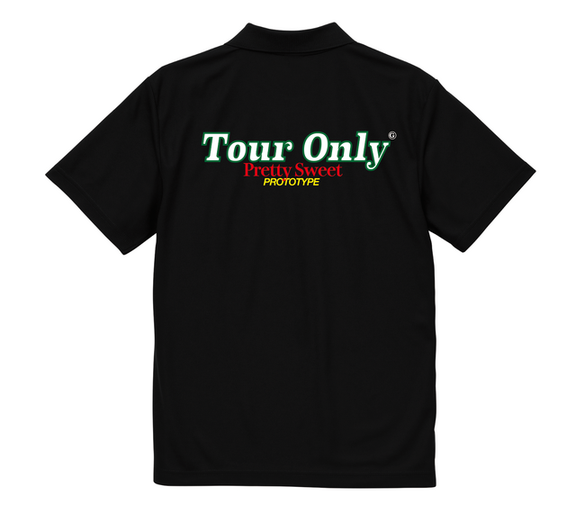 Tour Only TEAM POLO  SHIRT -BLACK-