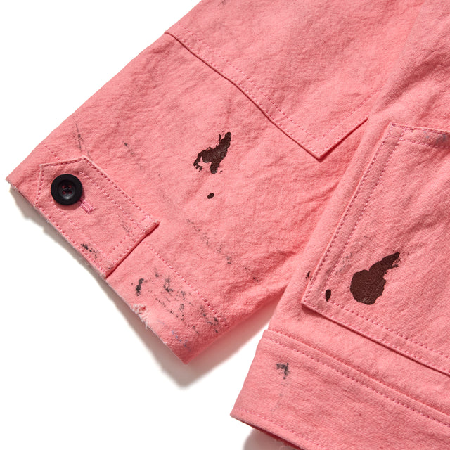 SUN DRYING AGING TRADITIONAL JACKET -PINK-