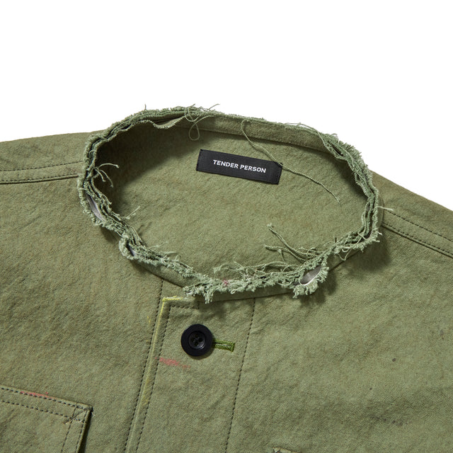 HAMBURGER PAINTING TRADITIONAL JACKET -OLIVE GREEN-