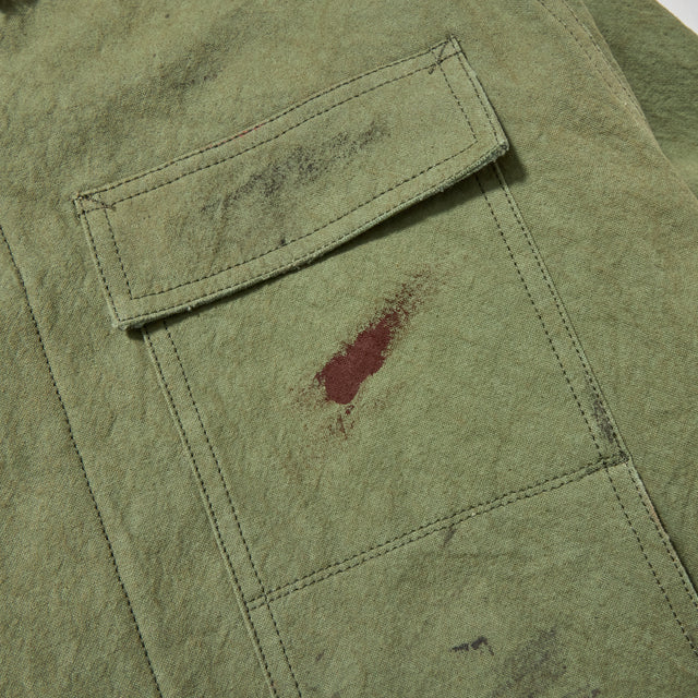 HAMBURGER PAINTING TRADITIONAL JACKET -OLIVE GREEN-