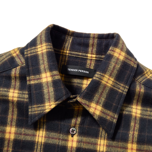 CHECK CUTTER SHIRT -YELLOW CHECK-