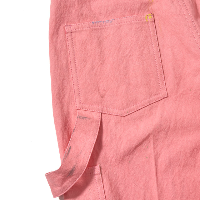 SUN DRYING AGING PAINTER PANTS -PINK-