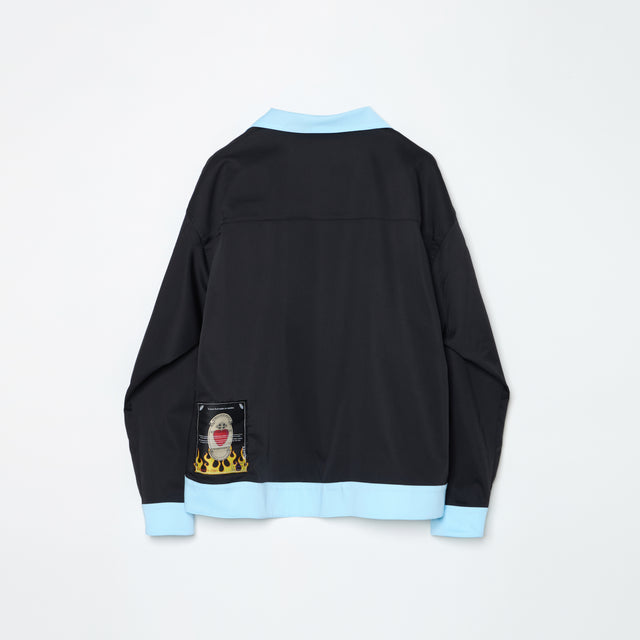 FLOWER GARDEN WESTERN SHIRT -BLACK-