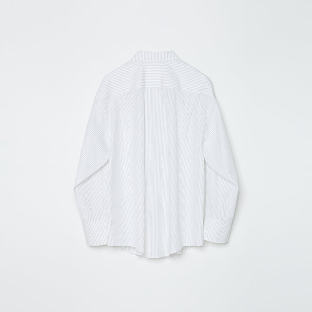 STRIPE SHIRT -WHITE-
