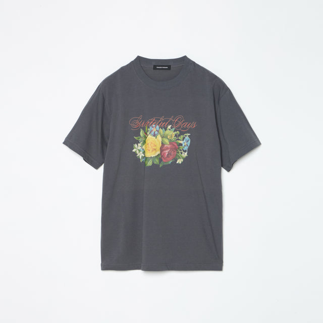 FLOWER GARDEN TEE -GRAY-