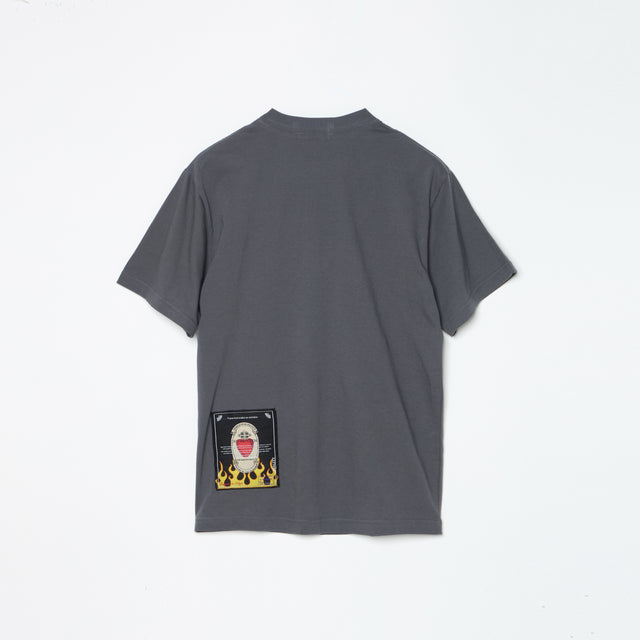 FLOWER GARDEN TEE -GRAY-
