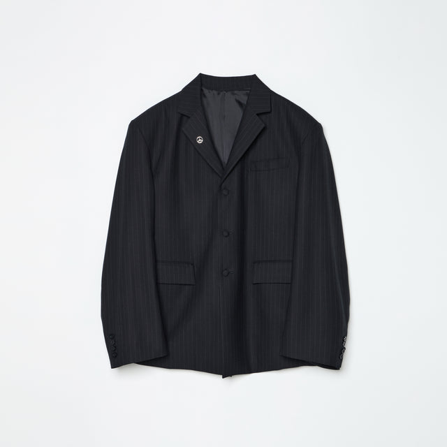 UFO PAINTING TAILORED JACKET  -STRIPE-