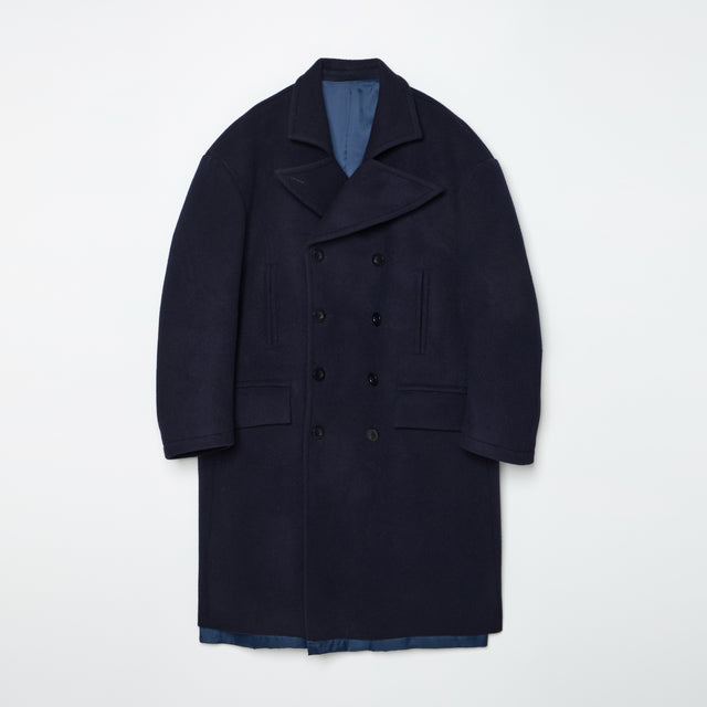 BIG PEA COAT -MELTON-