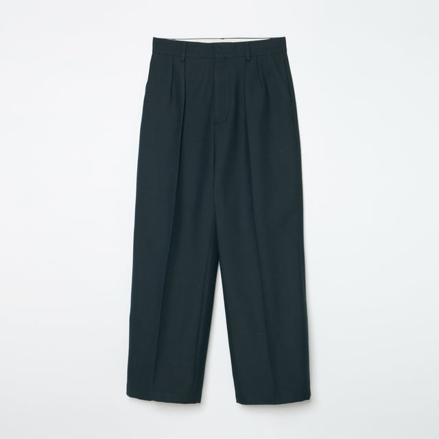 WIDE TROUSERS -GREEN-