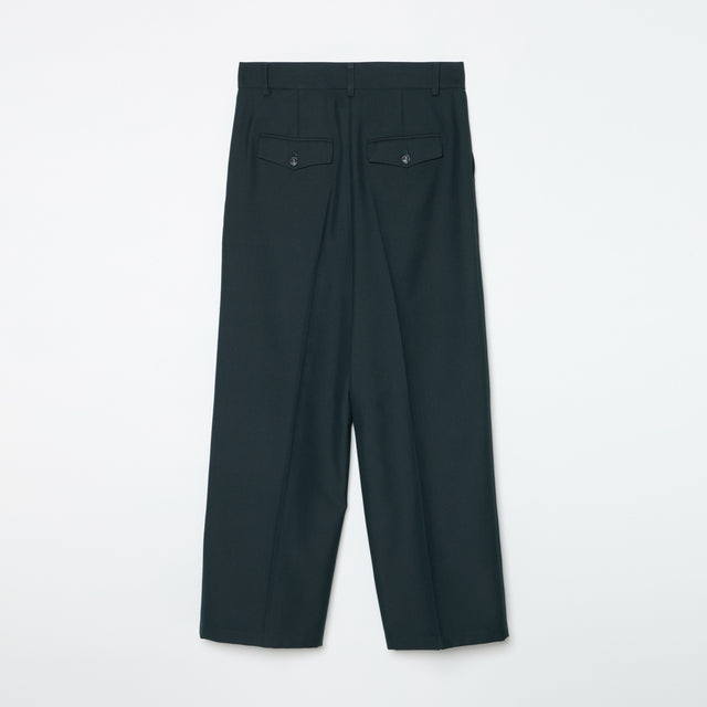 WIDE TROUSERS -GREEN-