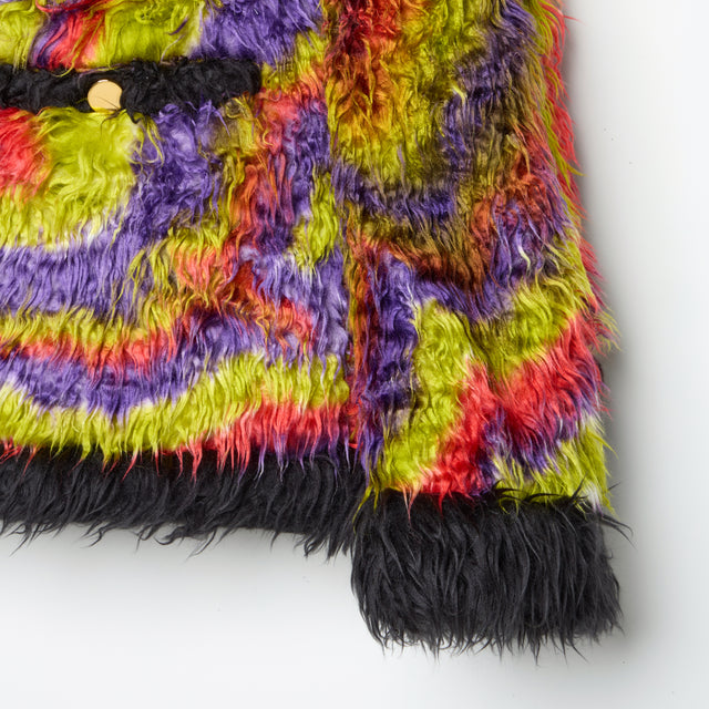 MIX COLOR FUR JACKET