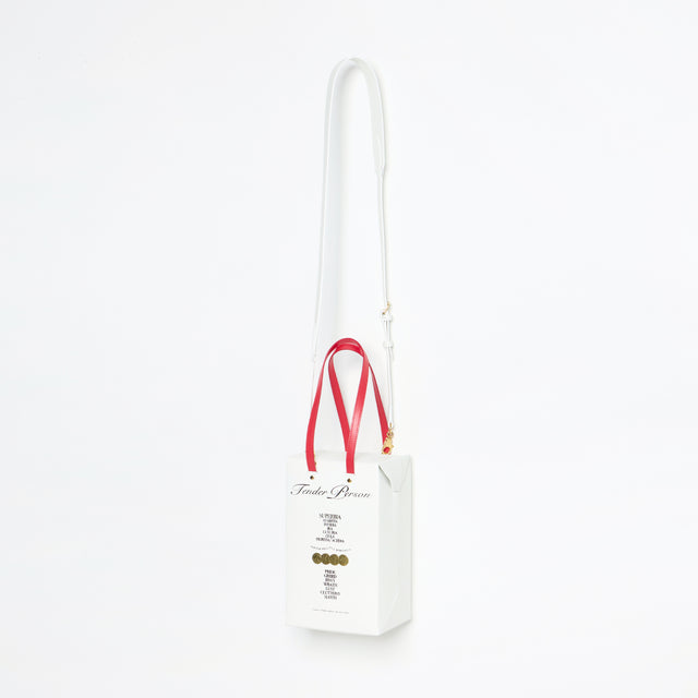 BOX BAG -WHITE-