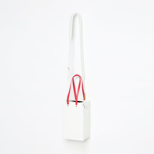 BOX BAG -WHITE-