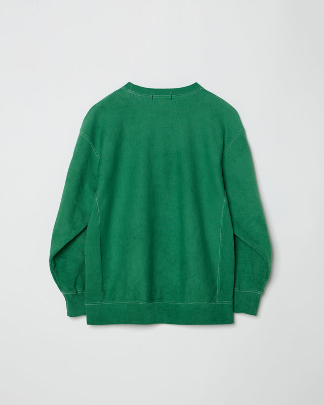 HAMBURGER PAINTING SWEAT PULLOVER -GREEN-