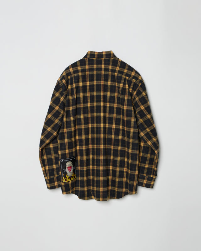 CHECK CUTTER SHIRT -YELLOW CHECK-