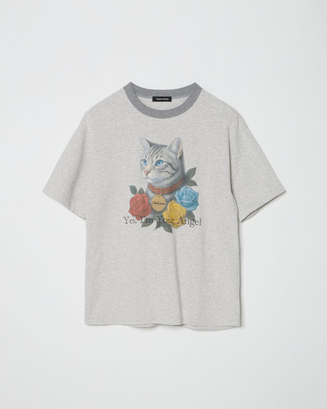 AMERICAN SHORTHAIR TEE -GREY-