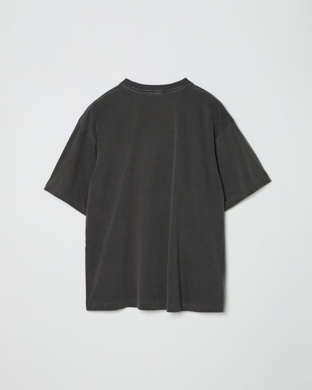 BRAINSTORM PIGMENT-DYE TEE -BLACK-