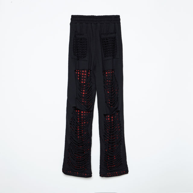 REVERSIBLE CUT HOLE SWEAT PANTS