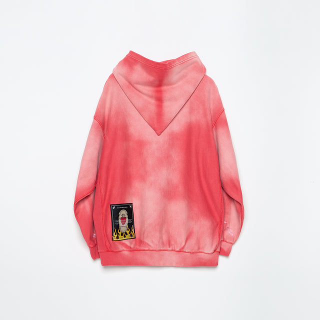 PAINTING EMBROIDERY HOODIE / RED