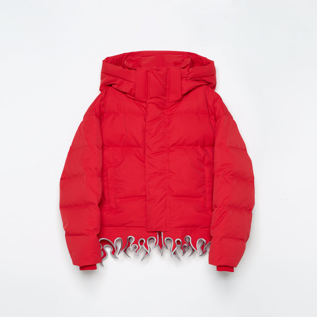 FLAME HEM DOWN JACKET / RED