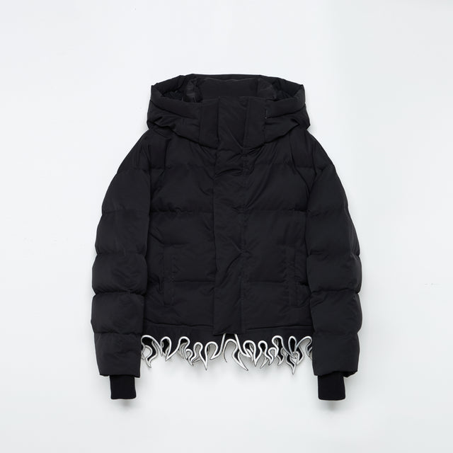 FLAME HEM DOWN JACKET / BLACK