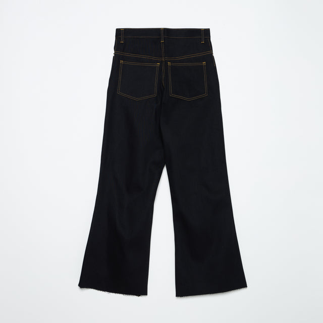 FLARE DENIM PANTS / BLACK