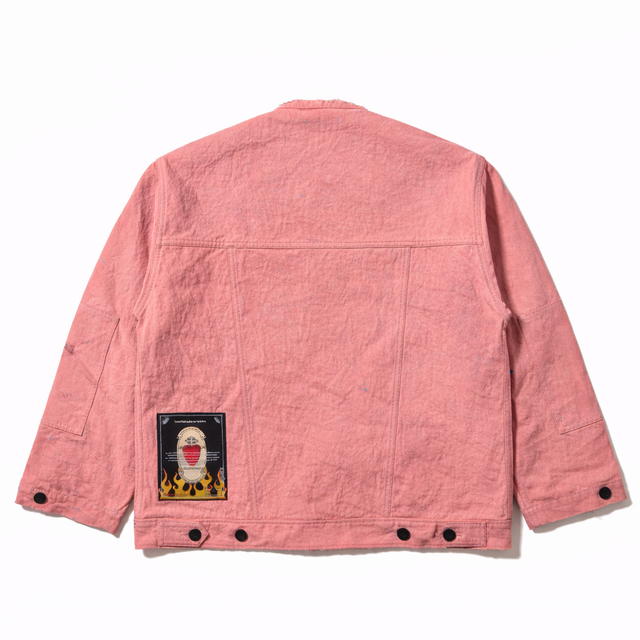 SUN DRYING AGING TRADITIONAL JACKET -PINK-