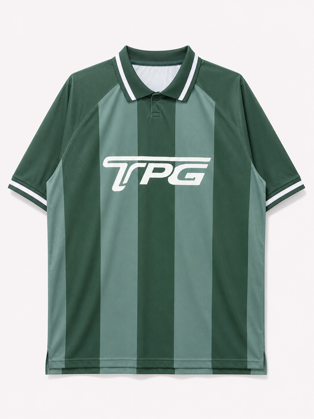 TPG GAME SHIRT -GREEN STRIPE-